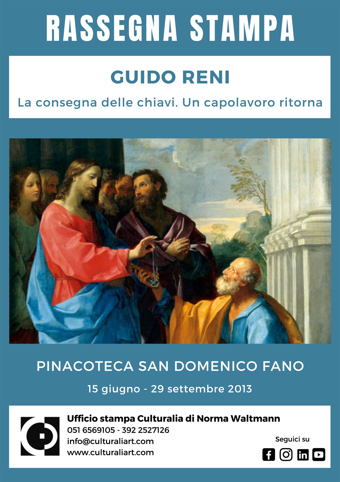 Rassegna stampa mostra “Guido Reni. La consegna delle chiavi. Un capolavoro ritorna”